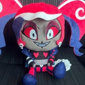 Harlequin Heart Plush Doll - Pink & Purple Kids Toy